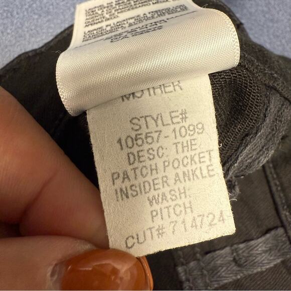 Mother Patch Pocket Insider Ankle Jeans Pitch - Picture 6 of 8